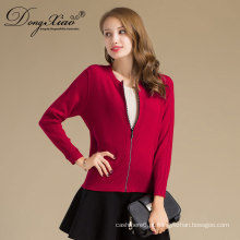 Factory Sales Office Lady Stly Slim Fit Cardigan Suéter coreano de Inner Mogolia